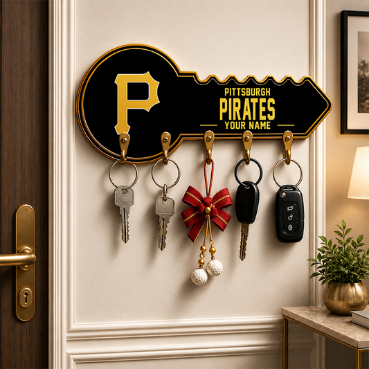 [FLASH SALE] NEW CUSTOMIZED MLB29 PHP PITTSBURGH PIRATES WALL KEY HOLDER FOR HOME