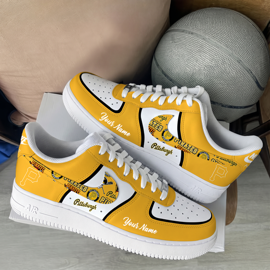 [FLASH SALE] NEW CUSTOMIZED MLB29 PHP PITTSBURGH PIRATES AF1 SHOES