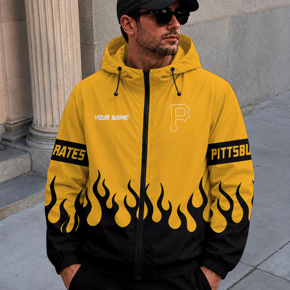 [FLASH SALE] NEW CUSTOMIZED MLB29 PHP PITTSBURGH PIRATES WINDBREAKER JACKET