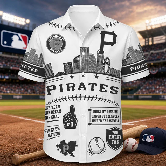 [FLASH SALE] NEW CUSTOMIZED MLB29 PHP PITTSBURGH PIRATES UNISEX HAWAIIAN SHIRT