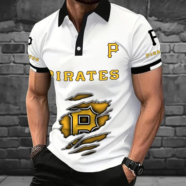 [FLASH SALE] NEW CUSTOMIZED MLB29 PHP PITTSBURGH PIRATES POLO SHIRT