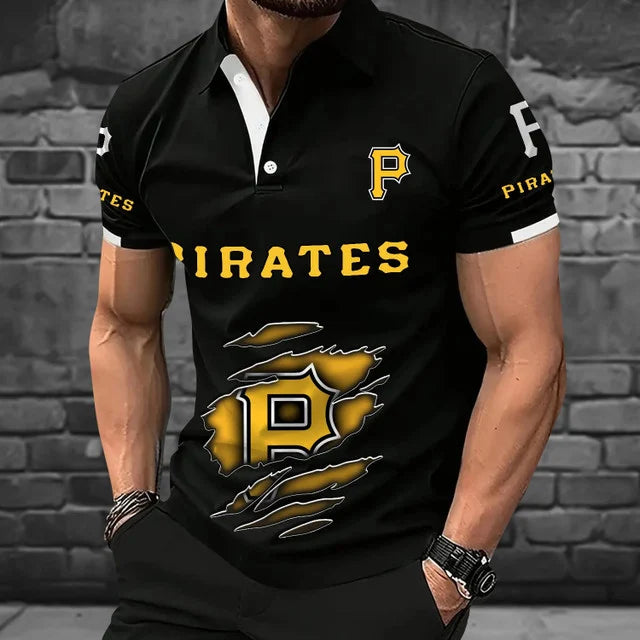 [FLASH SALE] NEW CUSTOMIZED MLB29 PHP PITTSBURGH PIRATES POLO SHIRT