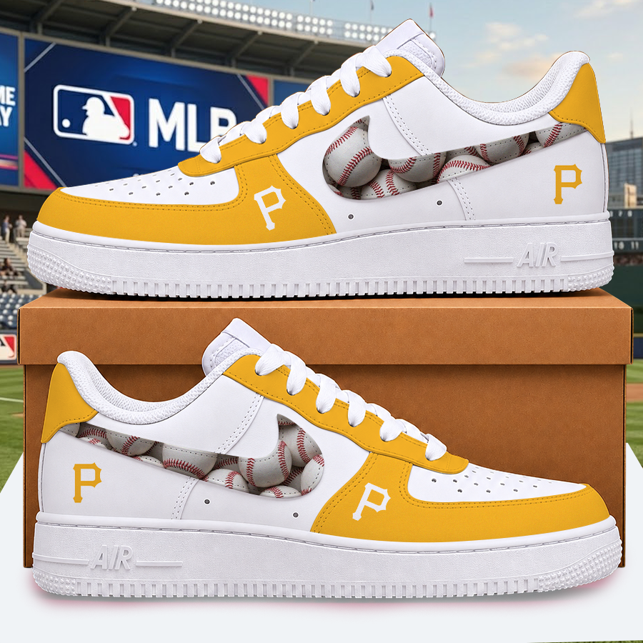 [FLASH SALE] NEW CUSTOMIZED MLB29 PHP PITTSBURGH PIRATES AF1 SHOES