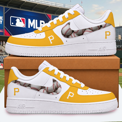[FLASH SALE] NEW CUSTOMIZED MLB29 PHP PITTSBURGH PIRATES AF1 SHOES