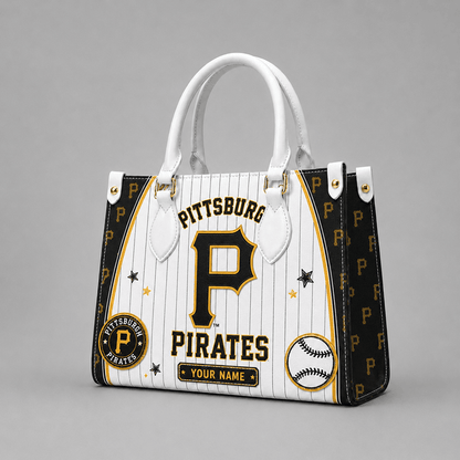 [FLASH SALE] NEW CUSTOMIZED MLB29 PHP PITTSBURGH PIRATES LEATHER HANDBAG