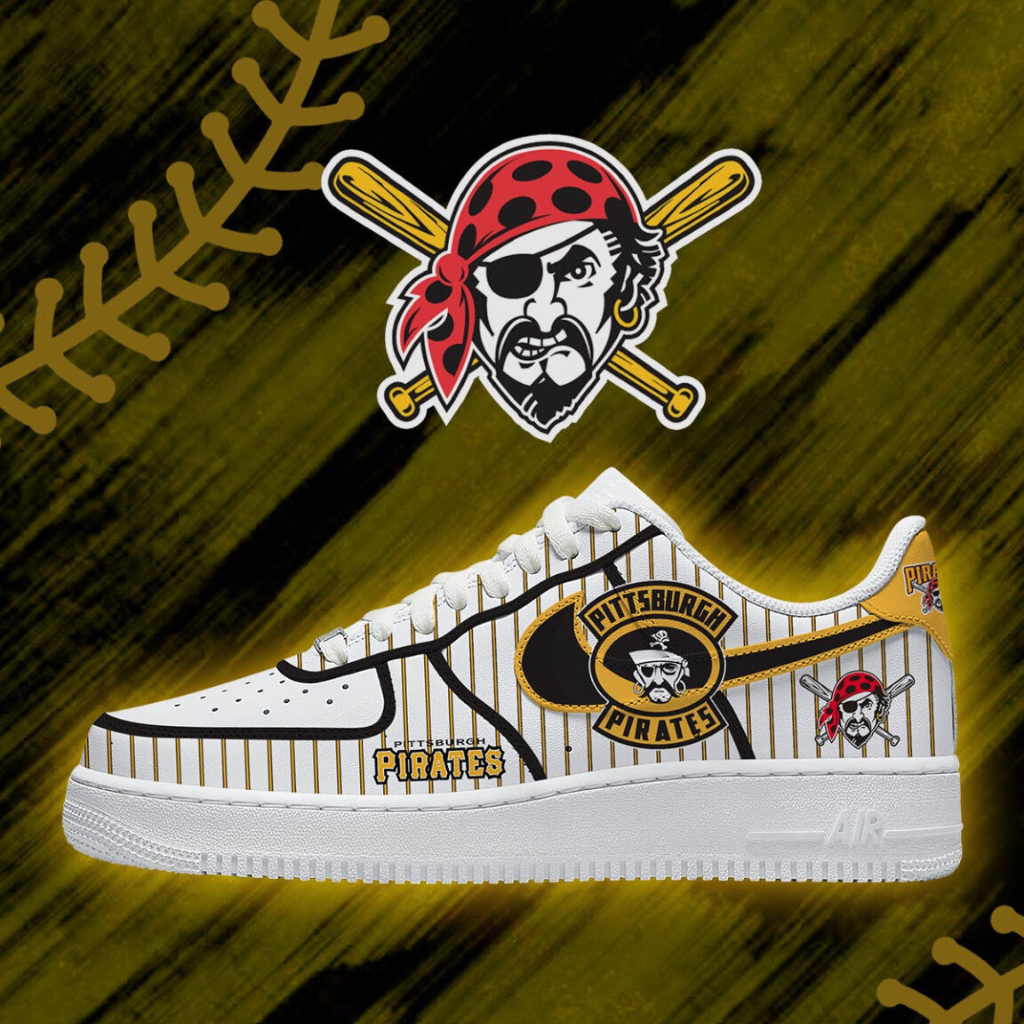 [FLASH SALE] NEW CUSTOMIZED MLB29 PHP PITTSBURGH PIRATES AF1 SHOES