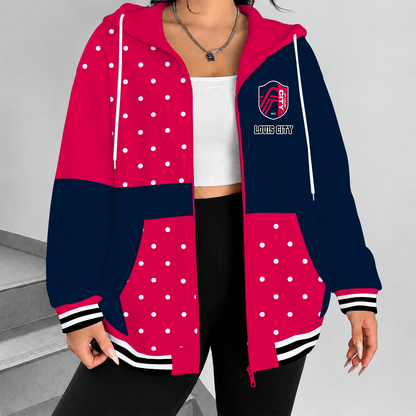 [FAN EXCLUSIVE] NEW CUSTOMIZED MLS29 SLC ST. LOUIS CITY SC ZIP HOODIE