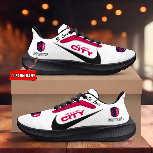 [FAN EXCLUSIVE] NEW CUSTOMIZED MLS29 SLC ST. LOUIS CITY SC ROAD RUNNING SHOES