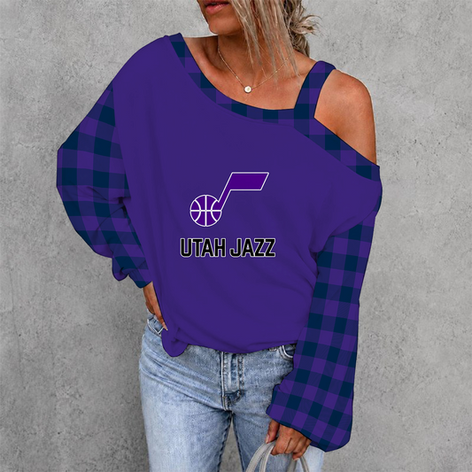 [HOT DEAL] NEW CUSTOMIZED NBA29 UJZ UTAH JAZZ DROP SHOULDER SWEATSHIRT