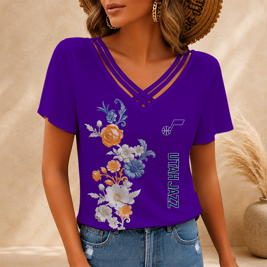 [HOT DEAL] NEW CUSTOMIZED NBA29 UJZ UTAH JAZZ V-NECK SHIRT