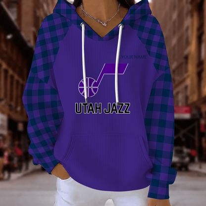 [HOT DEAL] NEW CUSTOMIZED NBA29 UJZ UTAH JAZZ  RIBBED HOODIE & SWEATSHIRT