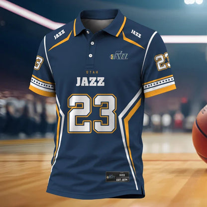 [HOT DEAL] NEW CUSTOMIZED NBA29 UJZ UTAH JAZZ POLO SHIRT