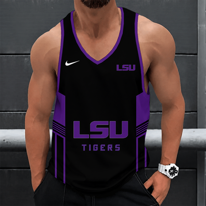 [FAN FAVORITE] NEW CUSTOMIZED NCAA FBS29 LST LSU TIGERS UNISEX TANK TOP