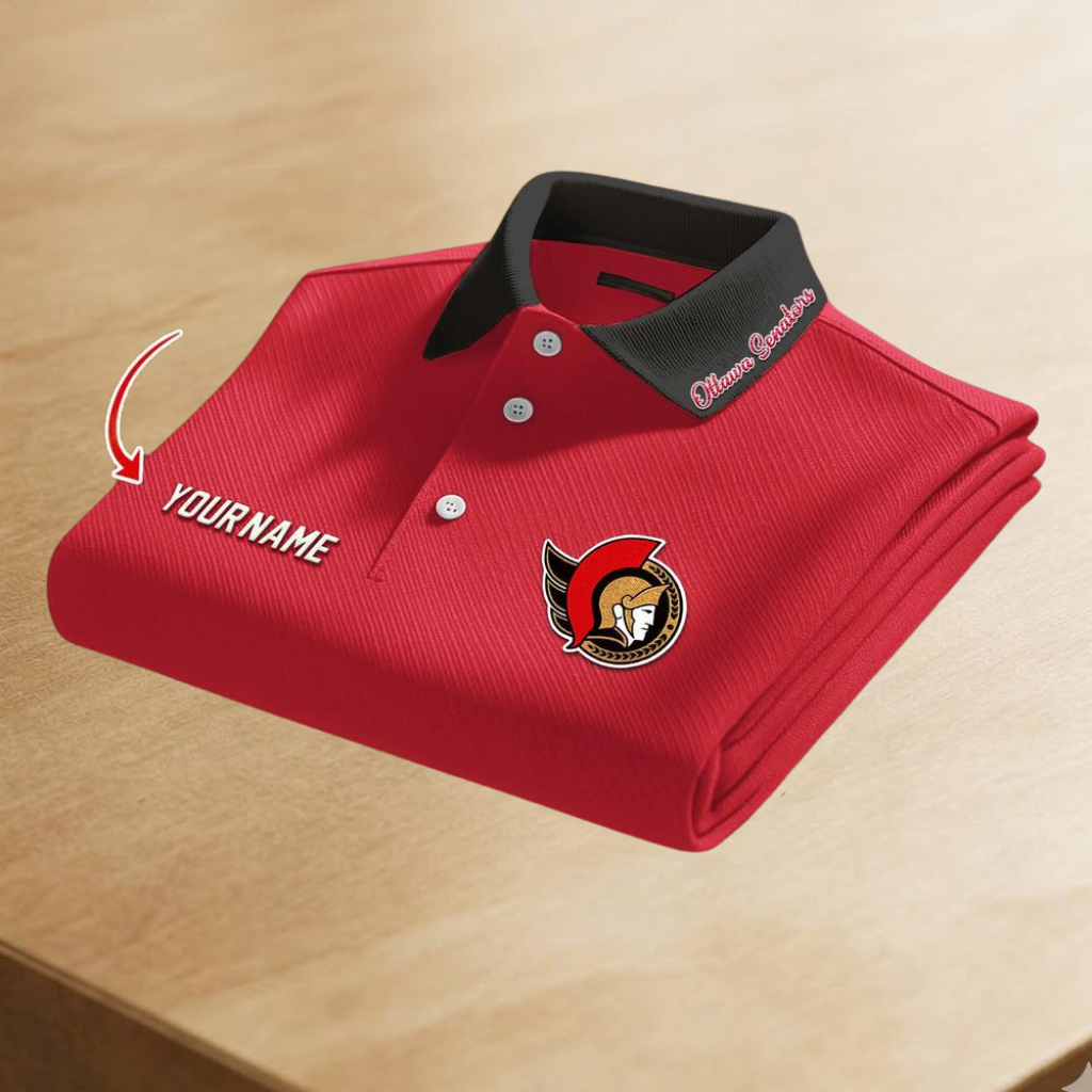 [SUPER SALE] NEW CUSTOMIZED NHL29 OSN OTTAWA SENATORS POLO SHIRT