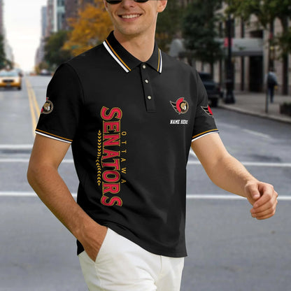 [SUPER SALE] NEW CUSTOMIZED NHL29 OSN OTTAWA SENATORS POLO SHIRT