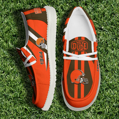 [SPECIAL OFFER] NEW CUSTOMIZED NFL29 CLB CLEVELAND BROWNS LOAFER SHOES