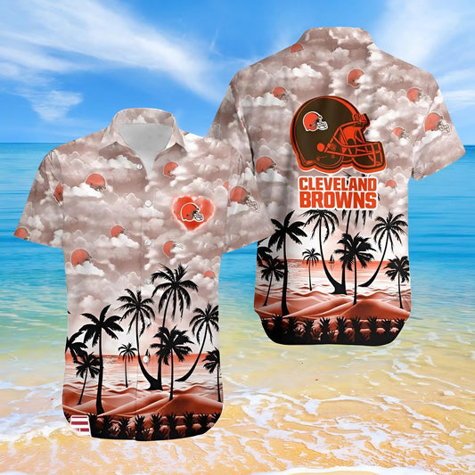 [SPECIAL OFFER] NEW CUSTOMIZED NFL29 CLB CLEVELAND BROWNS UNISEX HAWAIIAN SHIRT