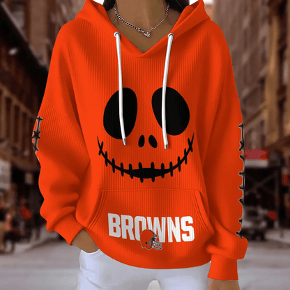 [SPECIAL OFFER] NEW CUSTOMIZED NFL29 CLB CLEVELAND BROWNS RIBBED HOODIE & SWEATSHIRT