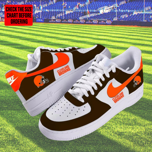 [SPECIAL OFFER] NEW CUSTOMIZED NFL29 CLB CLEVELAND BROWNS AF1 SHOES