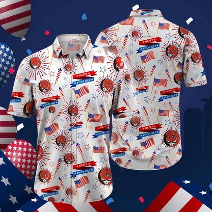 [SPECIAL OFFER] NEW CUSTOMIZED NFL29 CLB CLEVELAND BROWNS PATRIOTIC 250 USA HAWAIIAN SHIRT