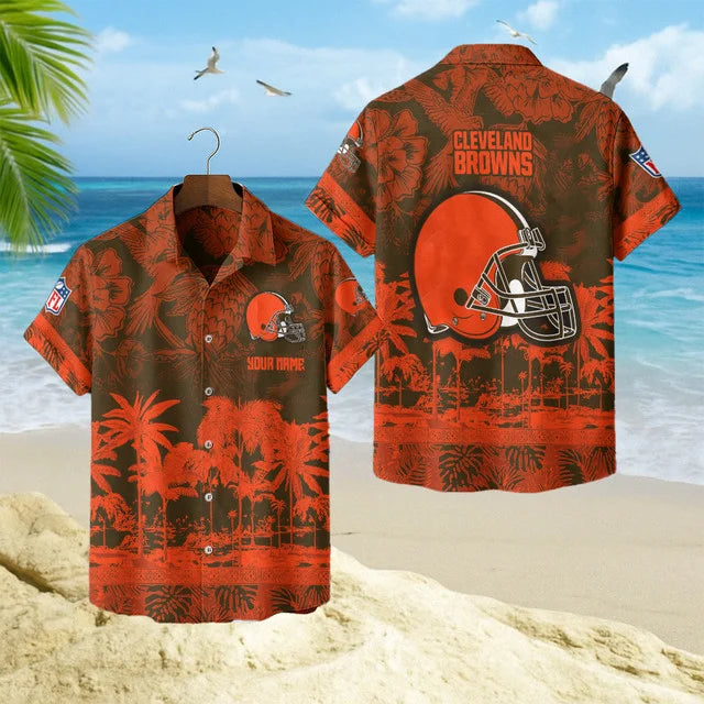 [SPECIAL OFFER] NEW CUSTOMIZED NFL29 CLB CLEVELAND BROWNS UNISEX HAWAIIAN SHIRT