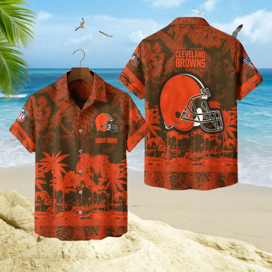 [SPECIAL OFFER] NEW CUSTOMIZED NFL29 CLB CLEVELAND BROWNS UNISEX HAWAIIAN SHIRT