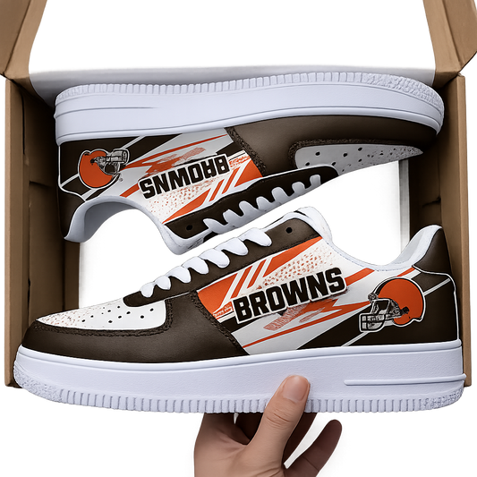 [SPECIAL OFFER] NEW CUSTOMIZED NFL29 CLB CLEVELAND BROWNS AF1 SNEAKERS
