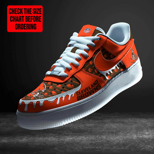 [SPECIAL OFFER] NEW CUSTOMIZED NFL29 CLB CLEVELAND BROWNS AF1 SHOES