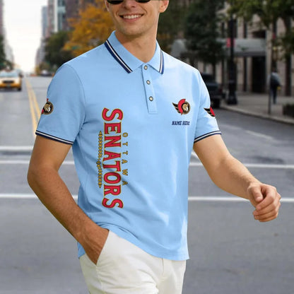 [SUPER SALE] NEW CUSTOMIZED NHL29 OSN OTTAWA SENATORS POLO SHIRT