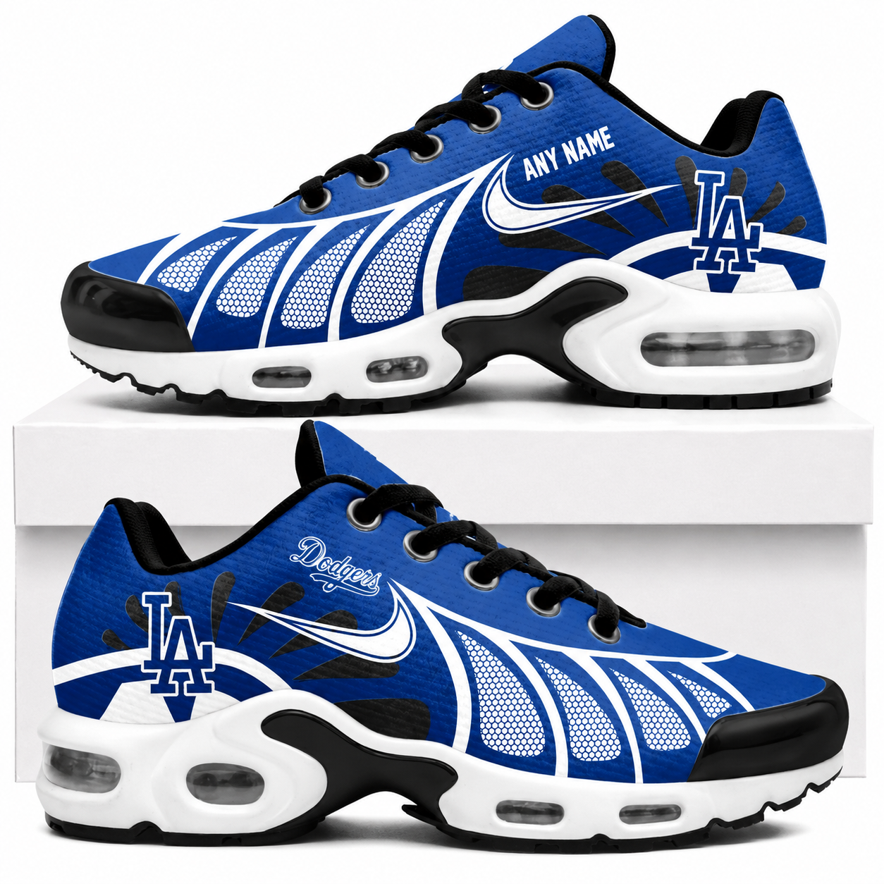 [FLASH SALE] NEW CUSTOMIZED MLB02 LAD LOS ANGELES DODGERS AIR MAX PLUS SNEAKERS