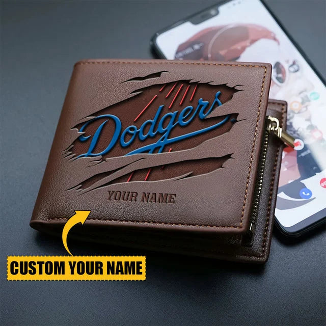 [FLASH SALE] NEW CUSTOMIZED MLB02 LAD LOS ANGELES DODGERS LEATHER WALLET