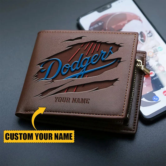 [FLASH SALE] NEW CUSTOMIZED MLB02 LAD LOS ANGELES DODGERS LEATHER WALLET