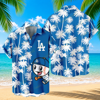 [FLASH SALE] NEW CUSTOMIZED MLB02 LAD LOS ANGELES DODGERS UNISEX HAWAIIAN SHIRT