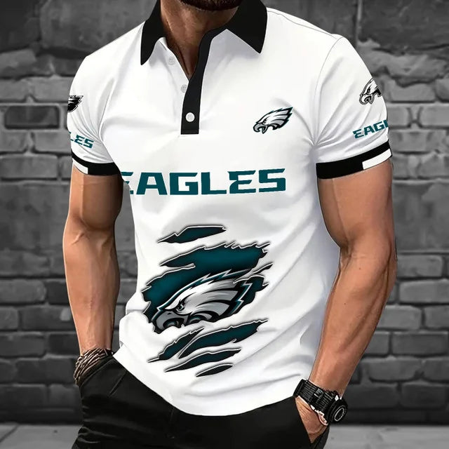 [SPECIAL OFFER] NEW CUSTOMIZED NFL02 PPE PHILADELPHIA EAGLES POLO SHIRT