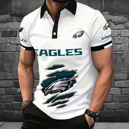 [SPECIAL OFFER] NEW CUSTOMIZED NFL02 PPE PHILADELPHIA EAGLES POLO SHIRT