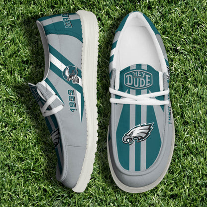 [SPECIAL OFFER] NEW CUSTOMIZED NFL02 PPE PHILADELPHIA EAGLES LOAFER SHOES