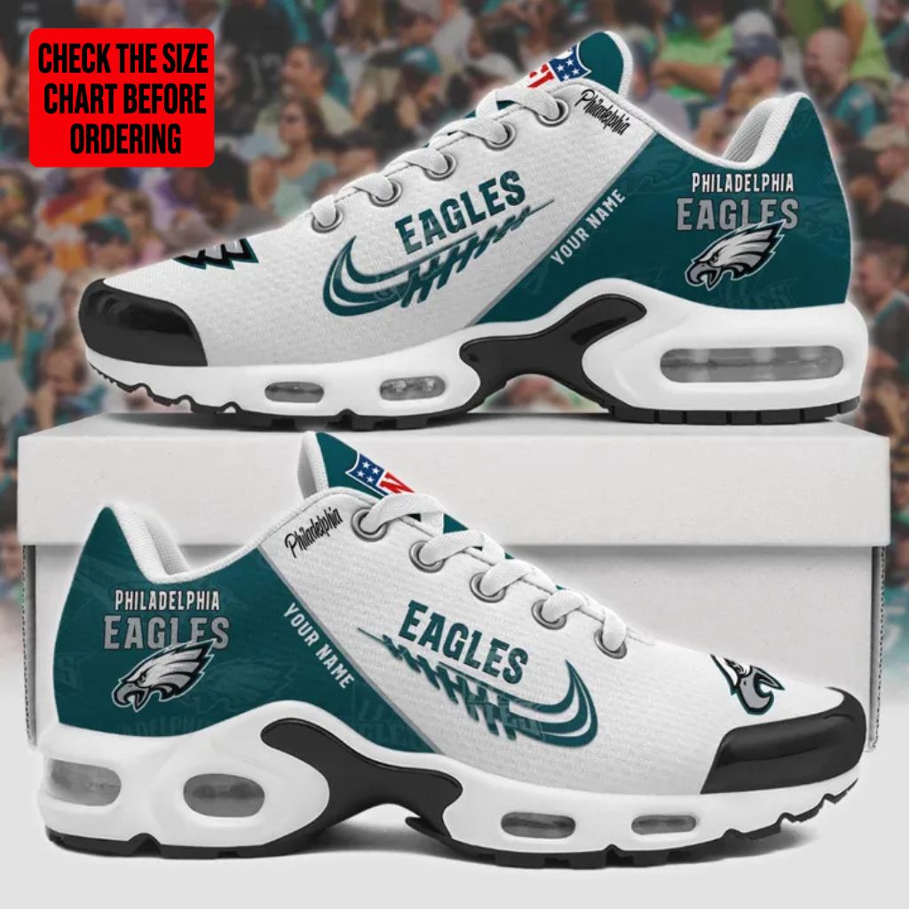 [SPECIAL OFFER] NEW CUSTOMIZED NFL02 PPE PHILADELPHIA EAGLES AIR MAX PLUS SNEAKERS
