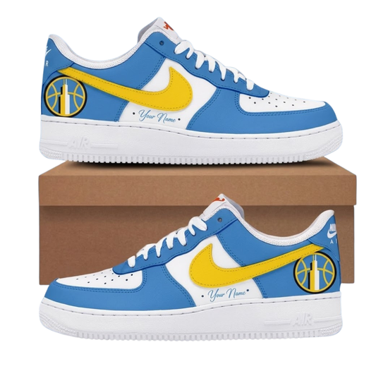 LIMITED EDITION - NEW CUSTOMIZED WNBA02 CCS CHICAGO SKY AF1 SNEAKERS