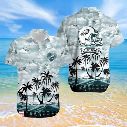 [SPECIAL OFFER] NEW CUSTOMIZED NFL02 PPE PHILADELPHIA EAGLES UNISEX HAWAIIAN SHIRT