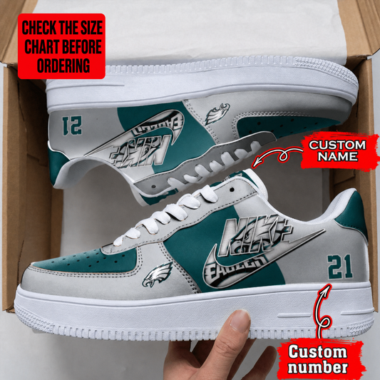 [SPECIAL OFFER] NEW CUSTOMIZED NFL02 PPE PHILADELPHIA EAGLES AF1 SHOES