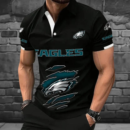 [SPECIAL OFFER] NEW CUSTOMIZED NFL02 PPE PHILADELPHIA EAGLES POLO SHIRT