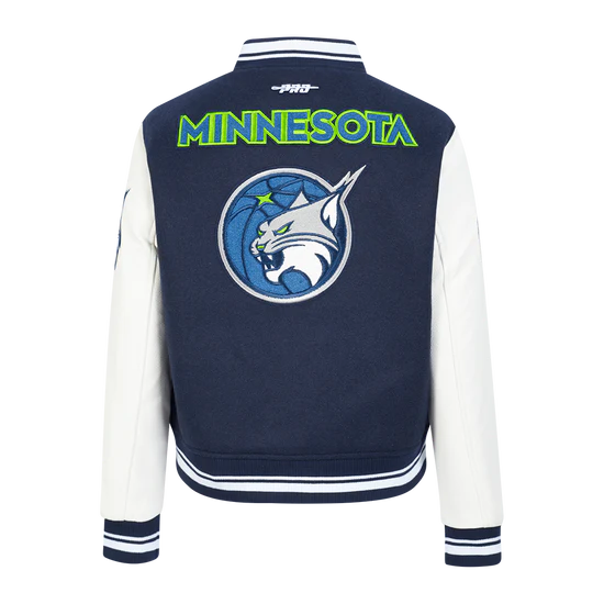 LIMITED EDITION - NEW CUSTOMIZED WNBA09 MNL MN LYNX BASEBALL JACKET, SATIN VARSITY JACKET 01