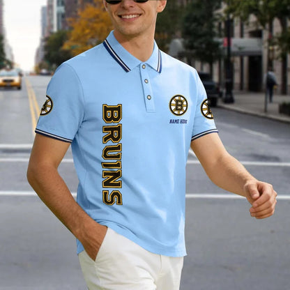 [SUPER SALE] NEW CUSTOMIZED NHL02 BTB BOSTON BRUINS POLO SHIRT