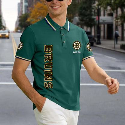 [SUPER SALE] NEW CUSTOMIZED NHL02 BTB BOSTON BRUINS POLO SHIRT