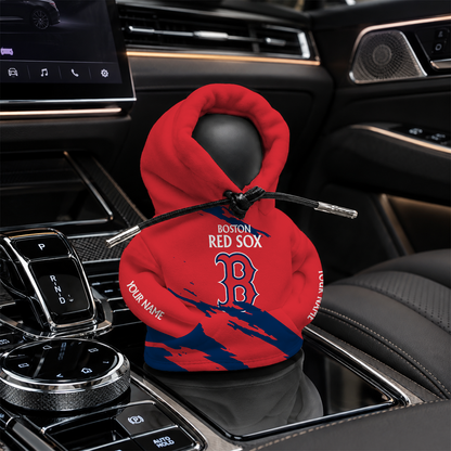 [FLASH SALE] NEW CUSTOMIZED MLB03 BRS BOSTON RED SOX AUTOMOTIVE HOODIE SHIFT KNOB COVER