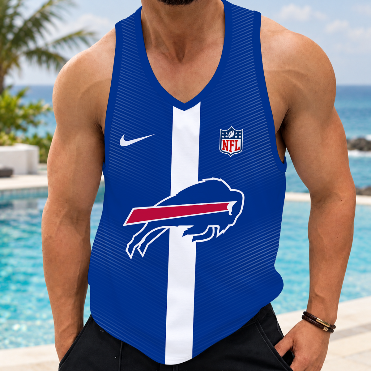 [SPECIAL OFFER] NEW CUSTOMIZED NFL03 BFB BUFFALO BILLS UNISEX TANK TOP