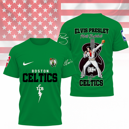 [HOT DEAL] NEW CUSTOMIZED NBA03 BCE BOSTON CELTICS X ELVIS PRESLEY T-SHIRT, HOODIE, ZIP HOODIE