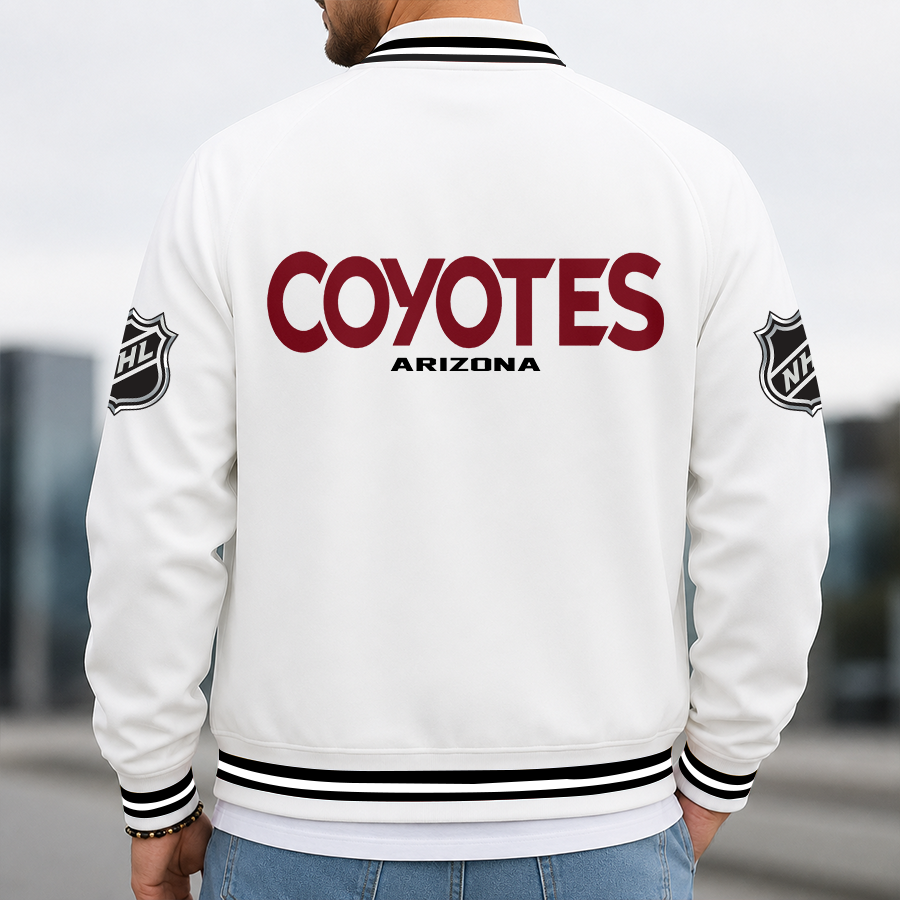 [SUPER SALE] NEW CUSTOMIZED NHL30 AZC ARIZONA COYOTES MULTICOLOR MEN'S CASUAL JACKET