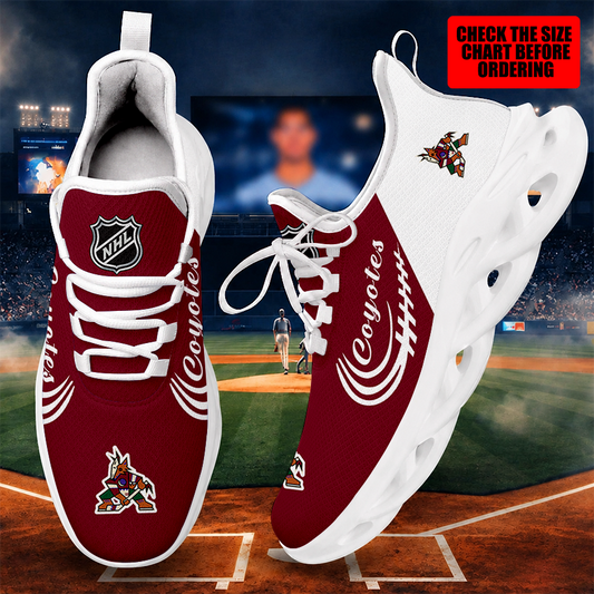[SUPER SALE ] NEW CUSTOMIZED NHL30 AZC ARIZONA COYOTES MAX SOUL SHOES