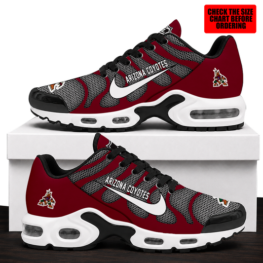 [SUPER SALE] NEW CUSTOMIZED NHL30 AZC ARIZONA COYOTES AIR MAX PLUS SNEAKERS